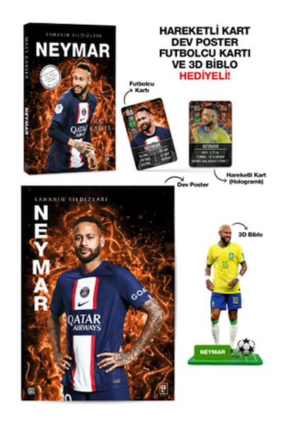 Neymar - Sahanın Yıldızları - 3D Biblo Hediyeli!