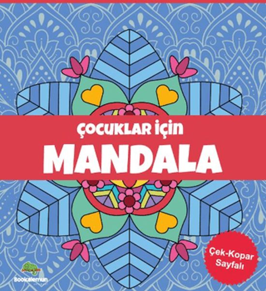 Çocuklar İçin Mandala - Mavi