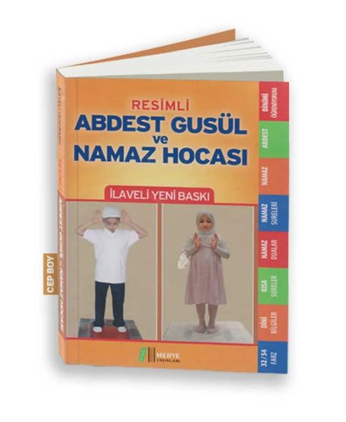 Resimli Abdest Gusül ve Namaz Hocası (Cep Boy)